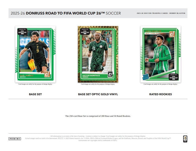 2025-26 Panini Donruss Road to FIFA World Cup Soccer Hobby Blaster Box