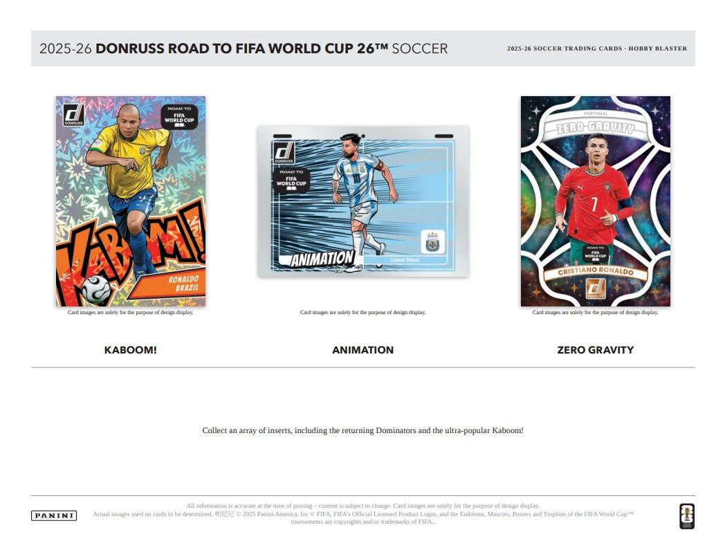 2025-26 Panini Donruss Road to FIFA World Cup Soccer Hobby Blaster Box