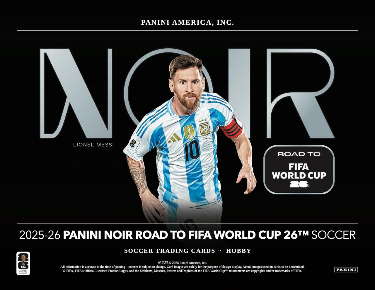 2025-26 Panini Noir Road To FIFA World Cup 26 Soccer Hobby Box