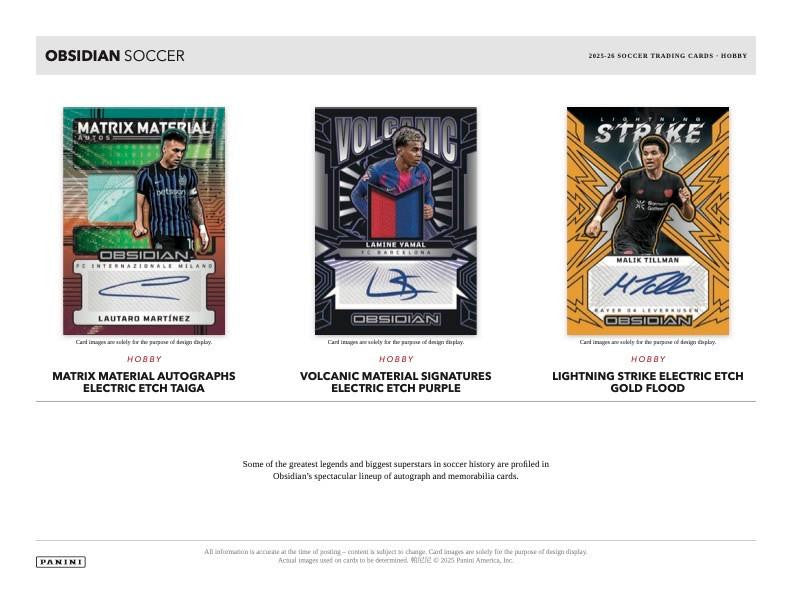 2025-26 Panini Obsidian Soccer Hobby Box