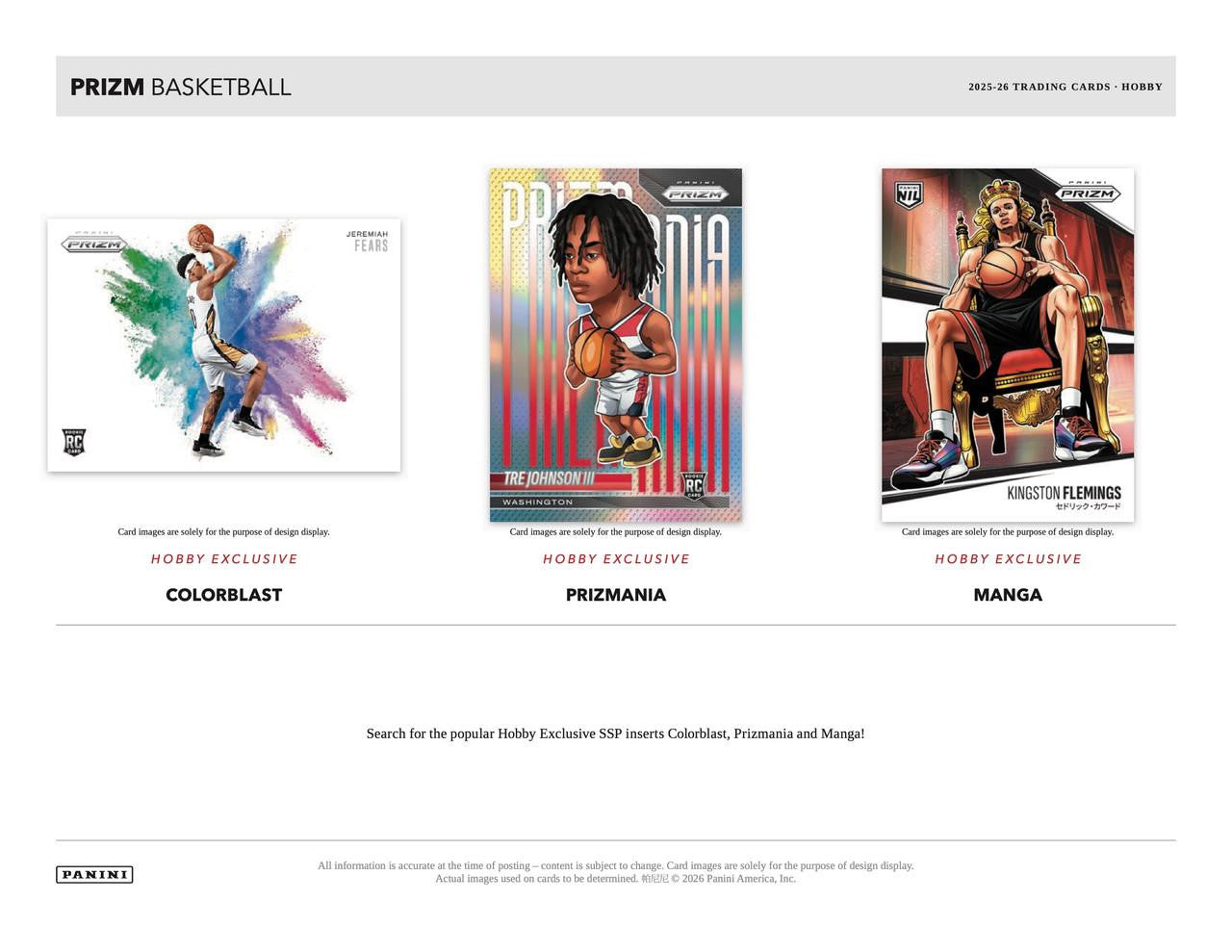 2025-26 Panini Prizm Basketball Hobby Box