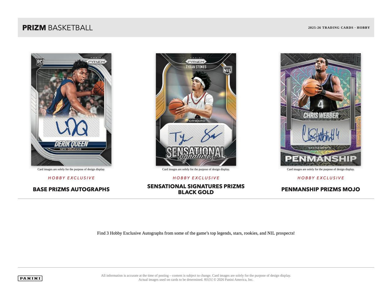 2025-26 Panini Prizm Basketball Hobby Box