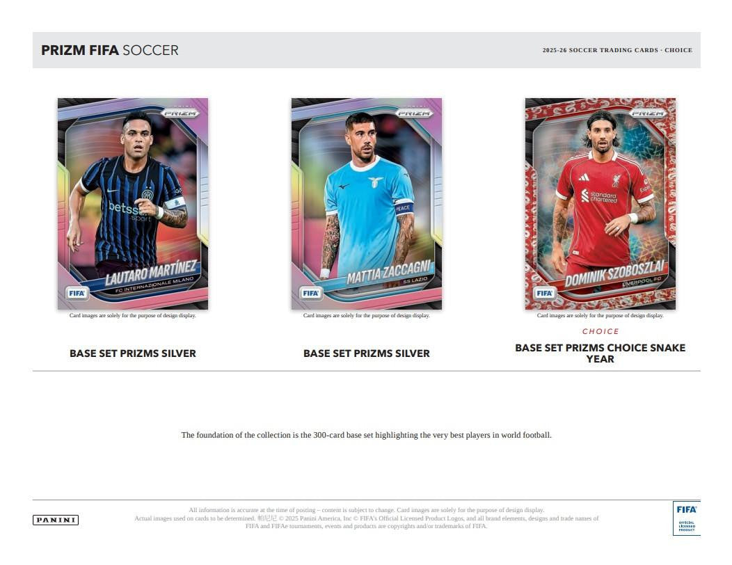 2025-26 Panini Prizm FIFA Soccer Choice Box