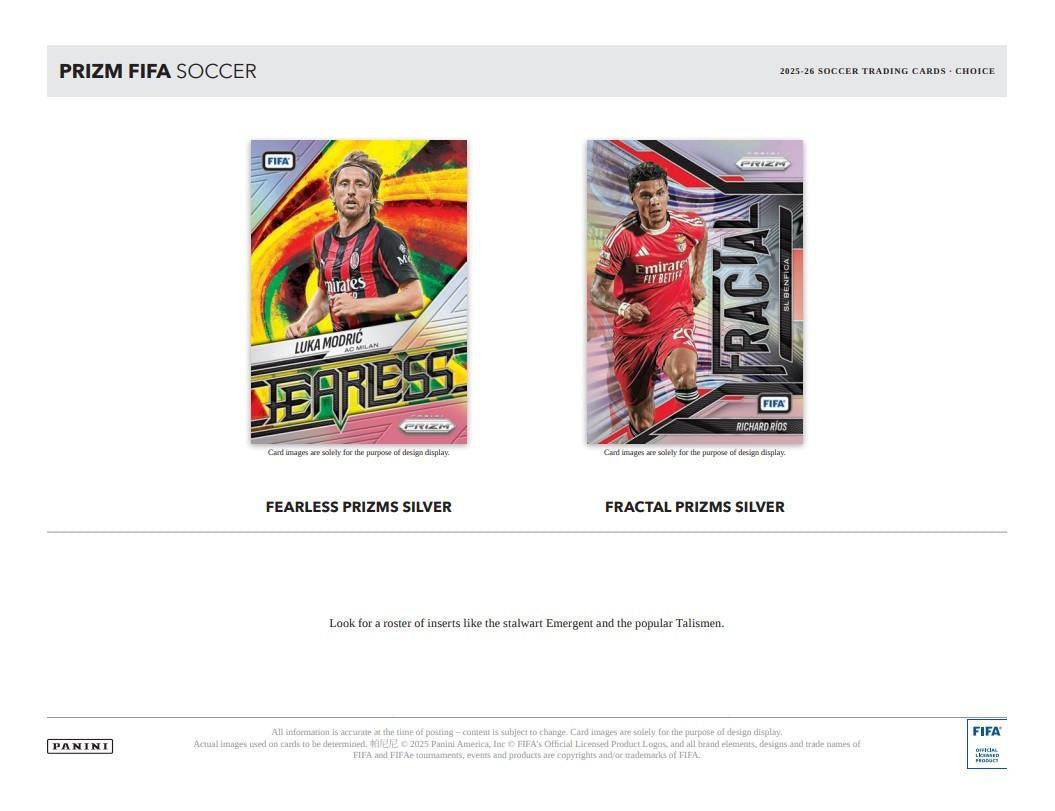 2025-26 Panini Prizm FIFA Soccer Choice Box