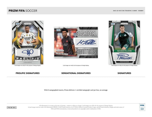 2025-26 Panini Prizm FIFA Soccer Hobby Box