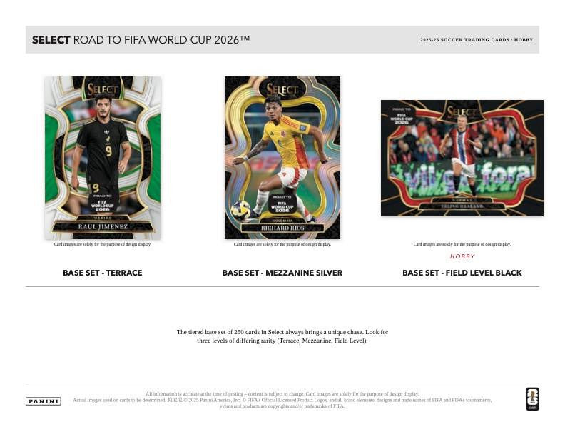 2025-26 Panini Select Road To FIFA World Cup 2026 Soccer Hobby Box