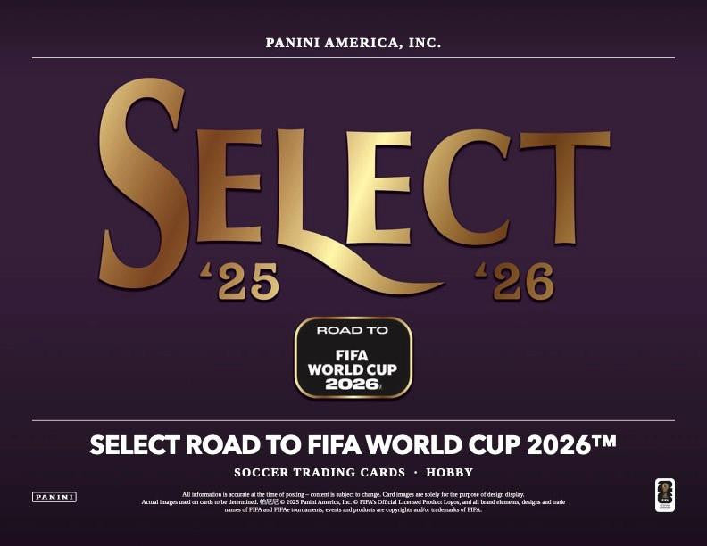 2025-26 Panini Select Road To FIFA World Cup 2026 Soccer Hobby Box