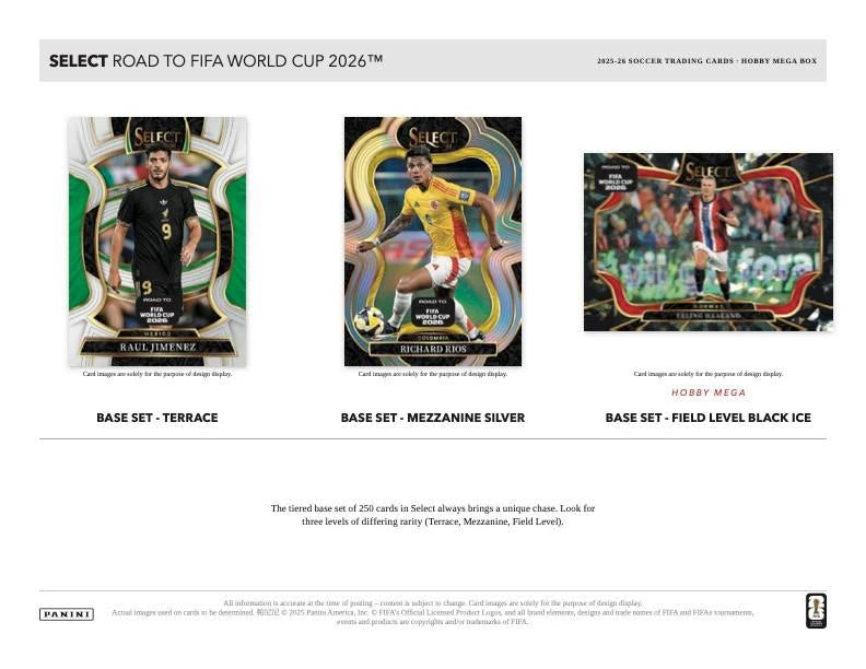 2025-26 Panini Select Road to FIFA World Cup Soccer Hobby Mega Box