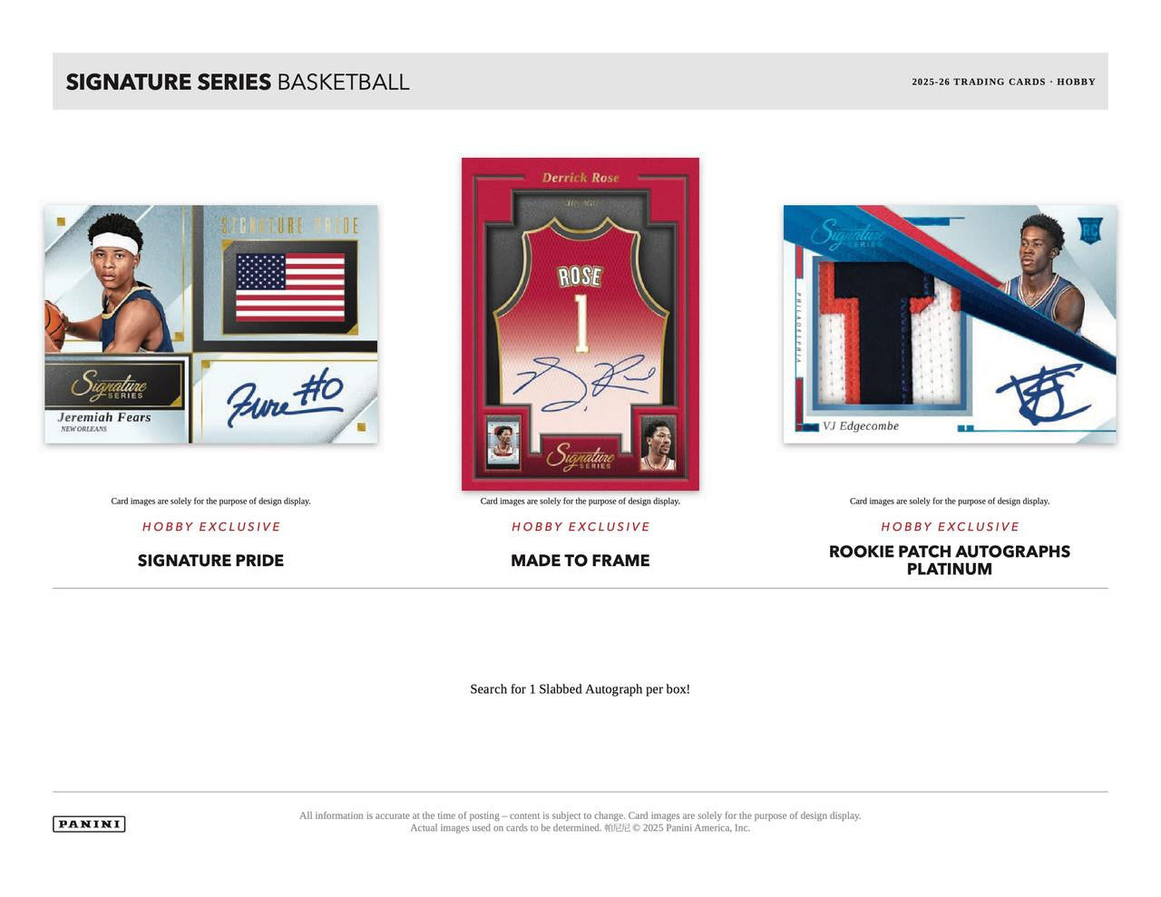 2025-26 Panini Signature Series Basketball Hobby Box