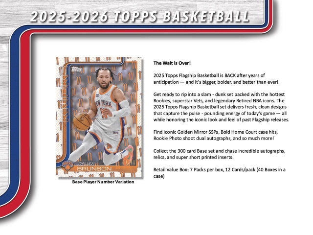 2025/26 Topps Basketball Blaster Box
