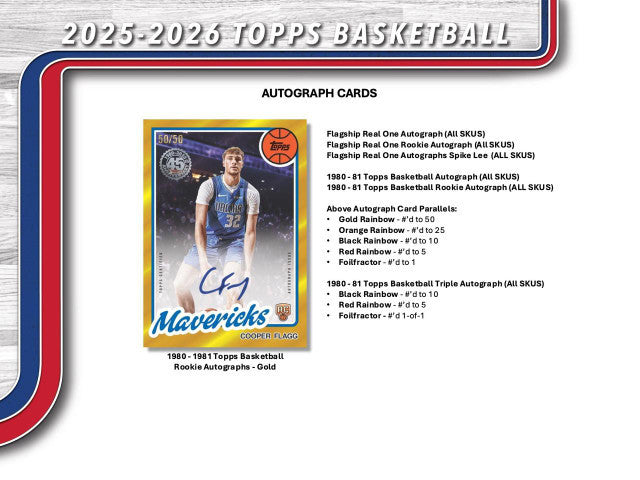 2025/26 Topps Basketball Blaster Box