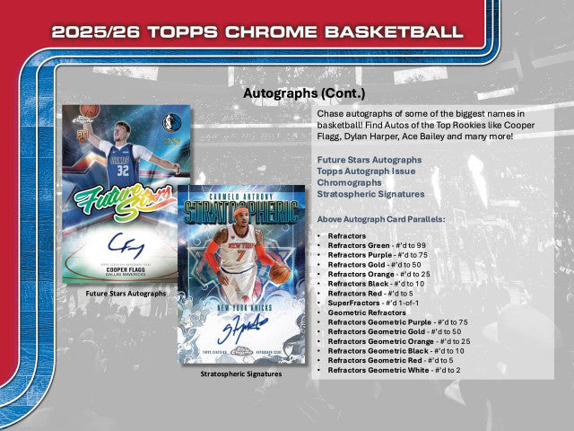 2025/26 Topps Chrome Basketball Blaster Box