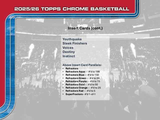 2025/26 Topps Chrome Basketball Blaster Box