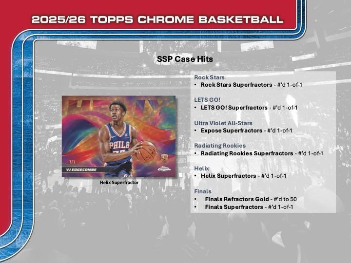 2025/26 Topps Chrome Basketball Jumbo Hobby Box
