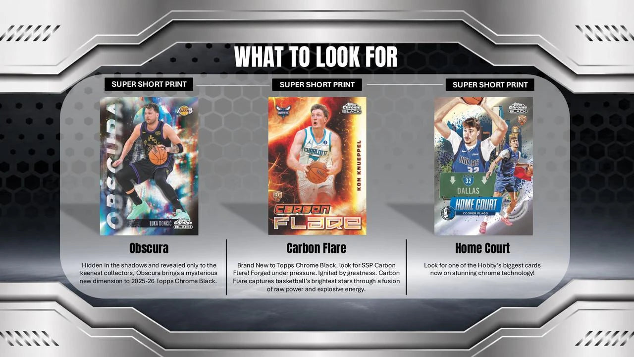 2025-26 Topps Chrome Black Basketball Hobby Box