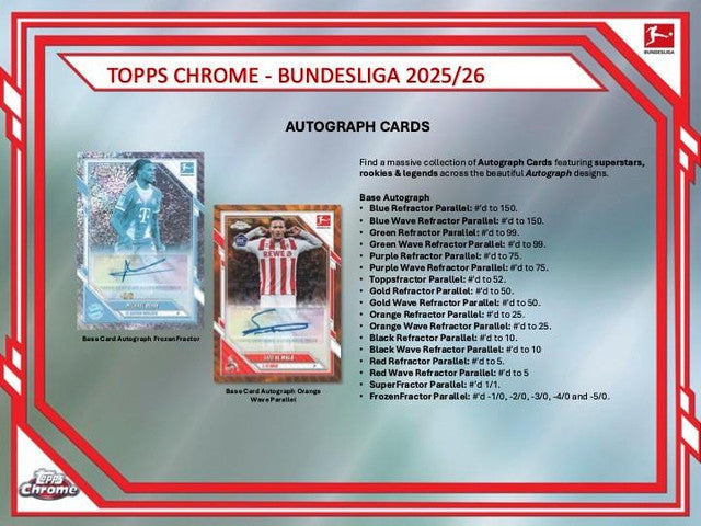 2025/26 Topps Chrome Bundesliga Soccer Hobby Box