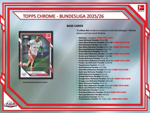 2025/26 Topps Chrome Bundesliga Soccer Hobby Box