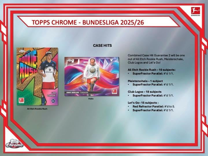2025/26 Topps Chrome Bundesliga Soccer Hobby Box