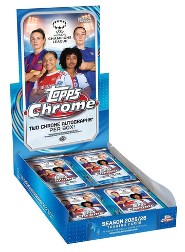 2025-26 Topps Chrome Women's UEFA Champions League Soccer Hobby Box
