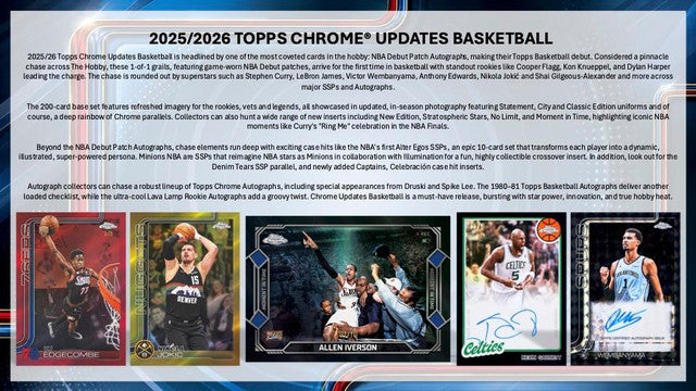 2025-26 Topps Chrome Update Series Basketball Hobby Box