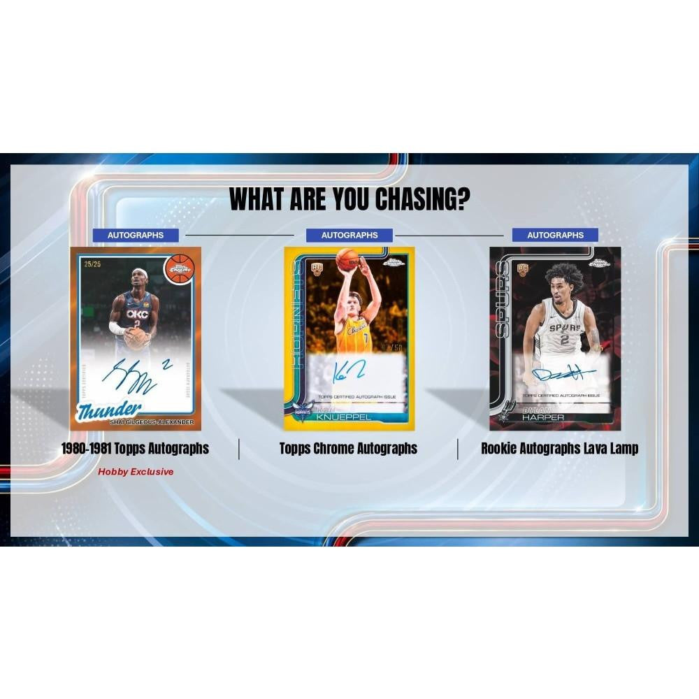 2025-26 Topps Chrome Update Series Basketball Jumbo Hobby Box