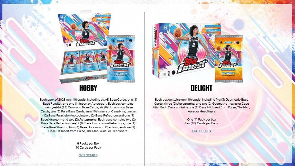 2025/26 Topps Finest Basketball Hobby Box