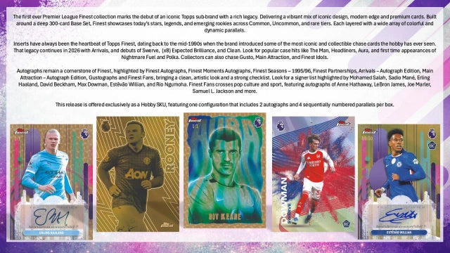 2026 Topps Finest Premier League EPL Soccer Hobby Box
