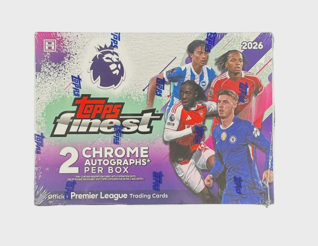 2026 Topps Finest Premier League EPL Soccer Hobby Box
