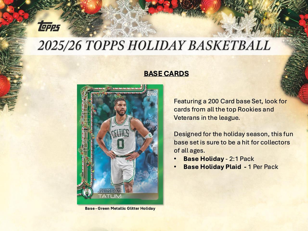 2025/26 Topps Holiday Basketball Countdown Calendar Box