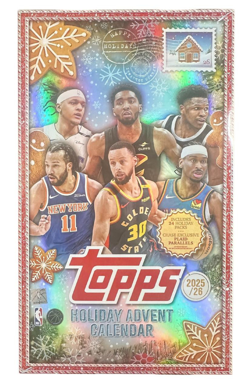 2025/26 Topps Holiday Basketball Countdown Calendar Box