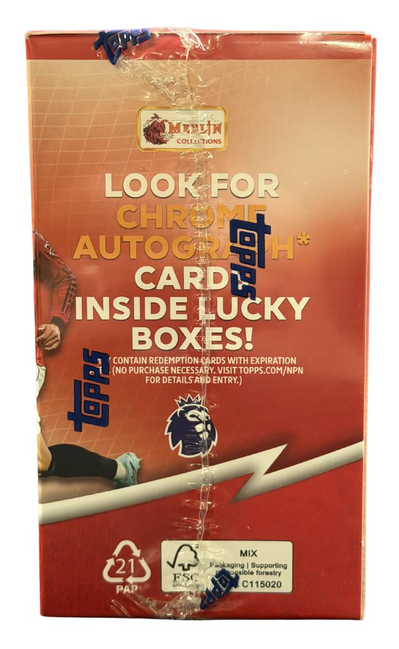 2025-26 Topps Merlin Premier League Soccer Blaster Box
