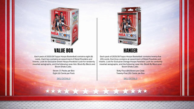 2025-26 Topps NBA Hoops Basketball Hanger Box