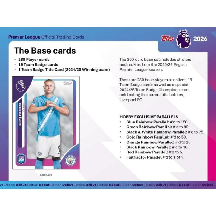 2026 Topps Chrome Premier League EPL Soccer Blaster Box