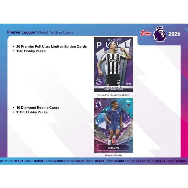 2026 Topps Chrome Premier League EPL Soccer Blaster Box