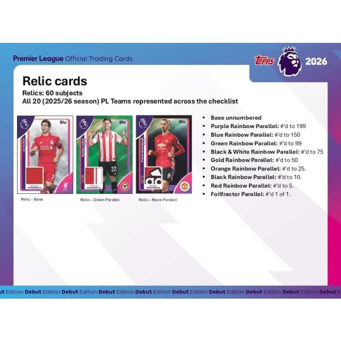 2026 Topps Chrome Premier League EPL Soccer Blaster Box