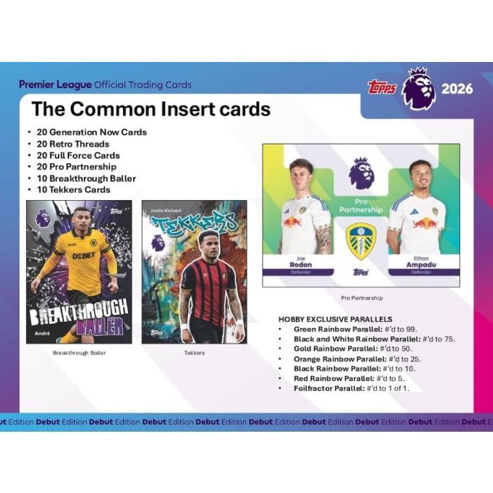 2026 Topps Chrome Premier League EPL Soccer Blaster Box