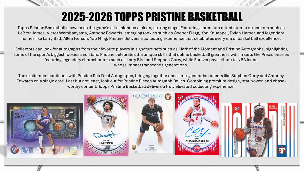 2025-26 Topps Pristine Basketball Hobby Box