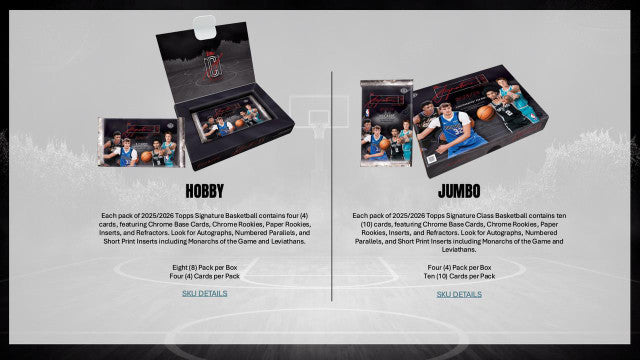 2025-26 Topps Signature Class Basketball Hobby Box