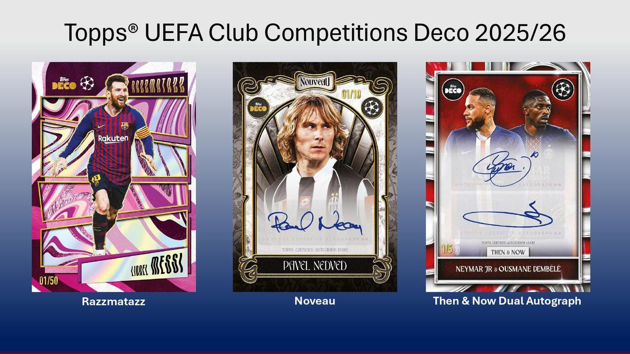 2025/26 Topps Deco UEFA Club Competitions Soccer Hobby Box
