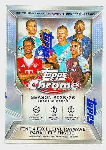 2025/26 Topps Chrome UEFA Club Competitions Soccer Blaster Box