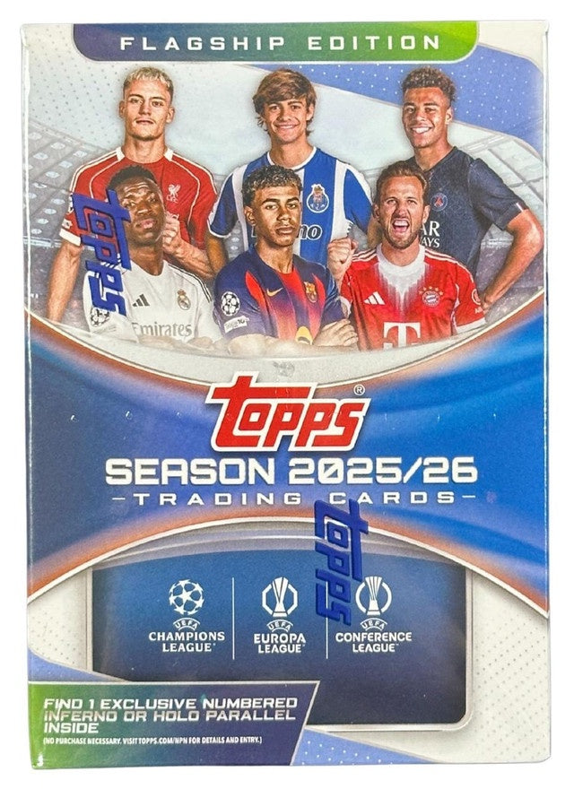 2025/26 Topps UEFA Club Competitions Flagship Soccer Blaster Box