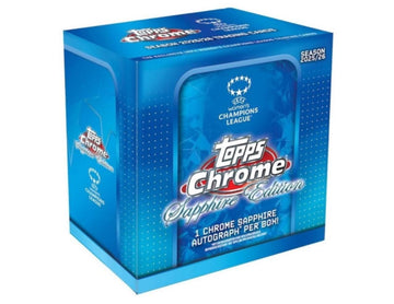 2025-26 Topps Chrome UEFA Women's Champions League Soccer Sapphire Edition Box