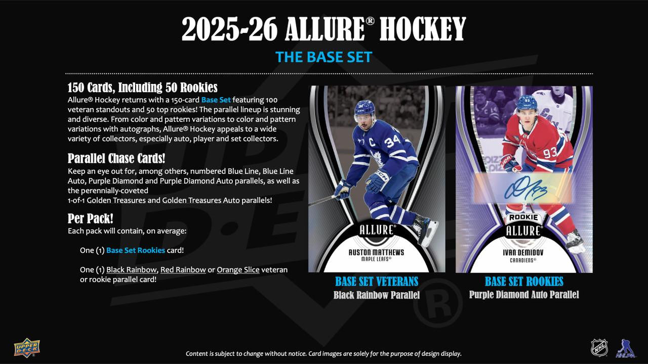 2025/26 Upper Deck Allure Hockey Hobby Box