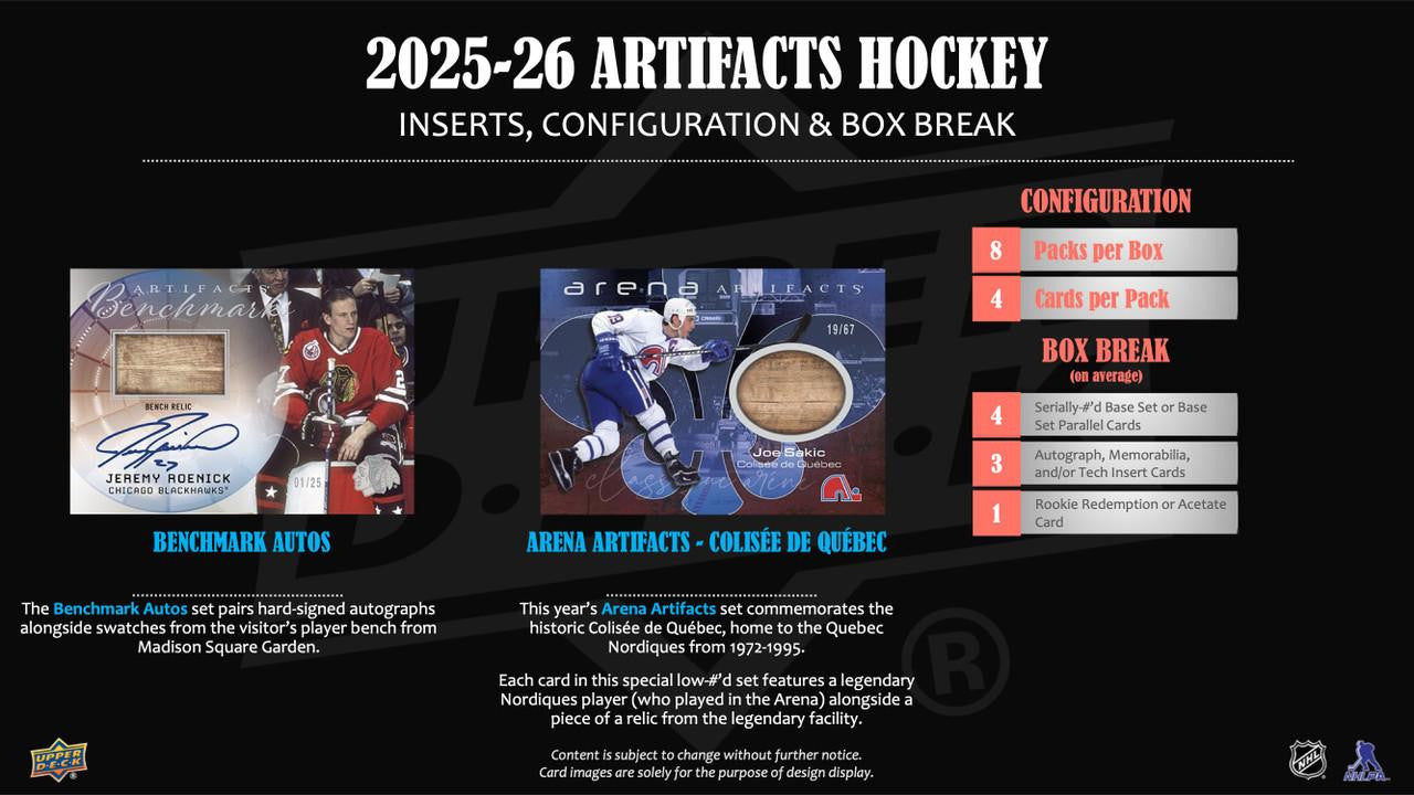 2025-26 Upper Deck Artifacts Hockey Hobby Box