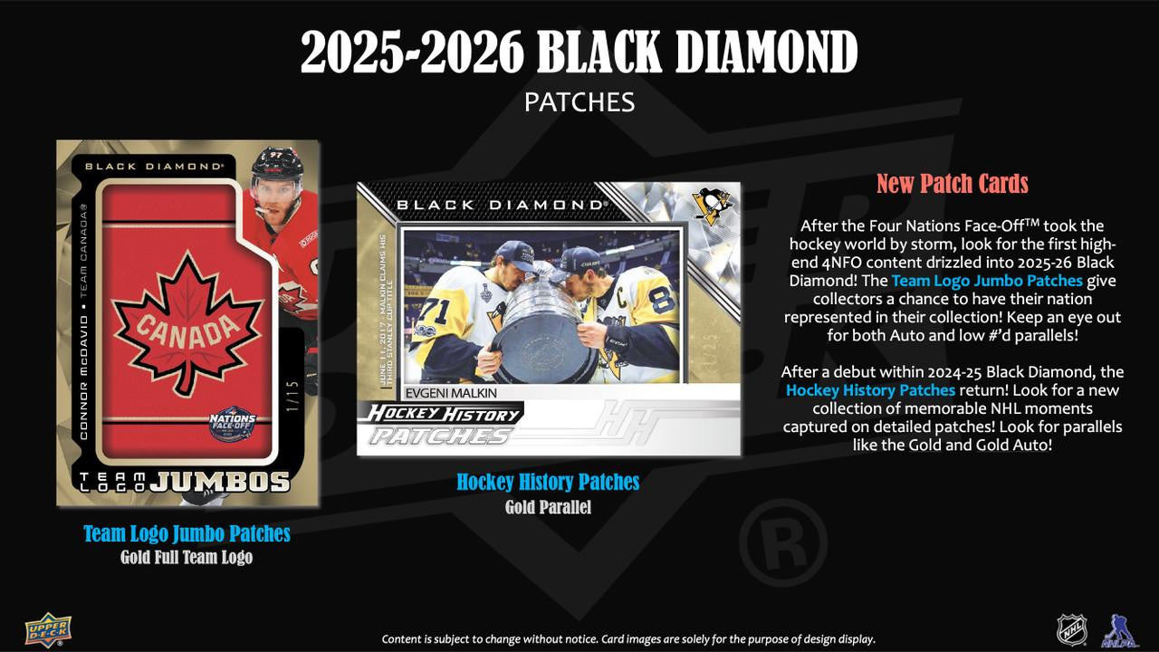 2025/26 Upper Deck Black Diamond Hockey Hobby Case (10)