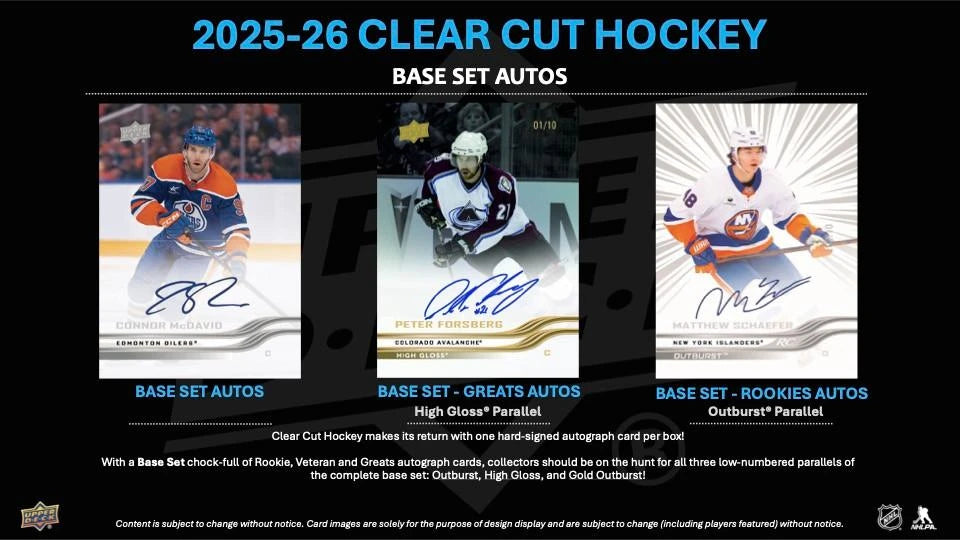 2025-26 Upper Deck Clear Cut Hockey Hobby Box