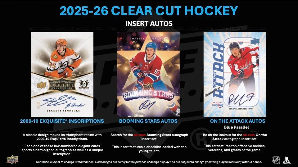 2025-26 Upper Deck Clear Cut Hockey Hobby Box