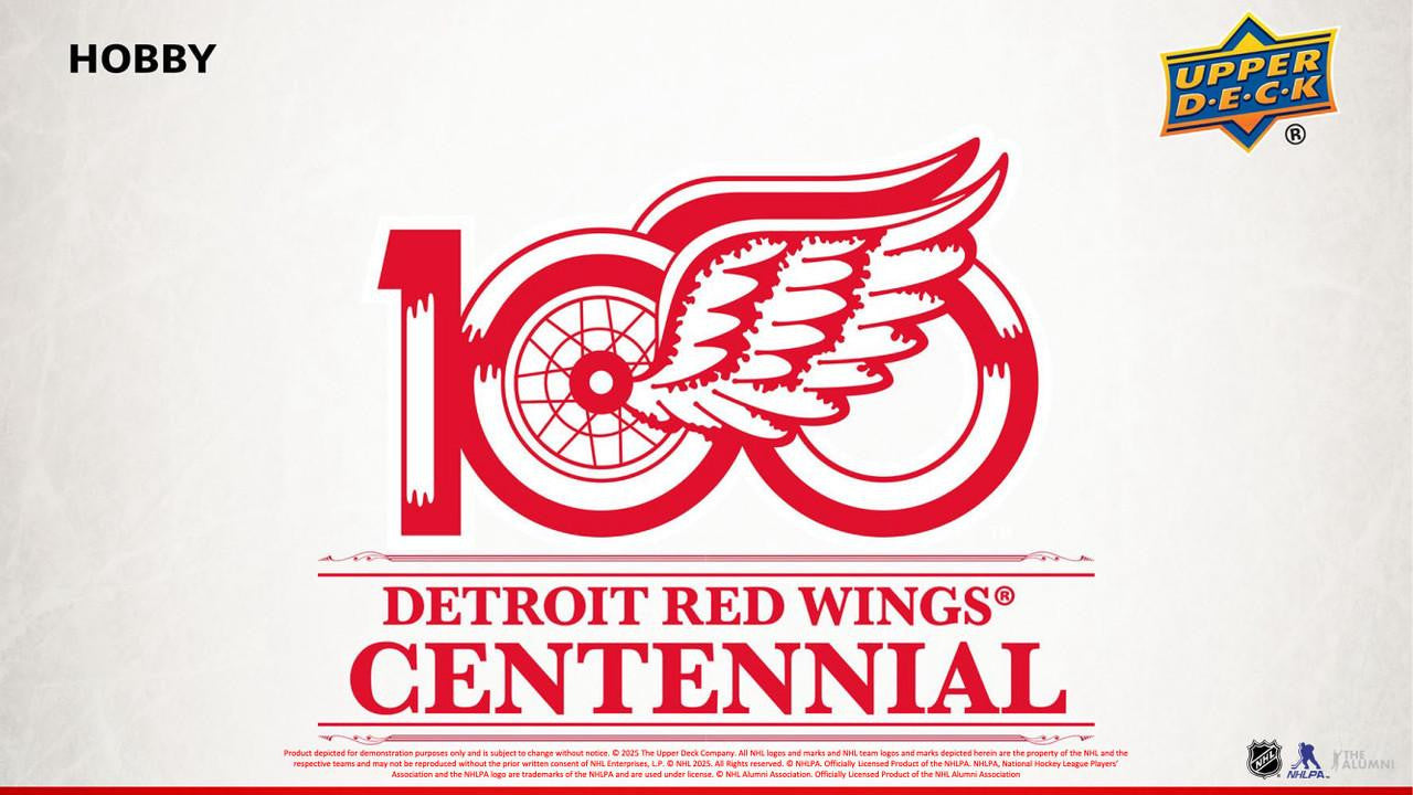 2025/26 Upper Deck Detroit Red Wings Centennial Hobby Box Tin