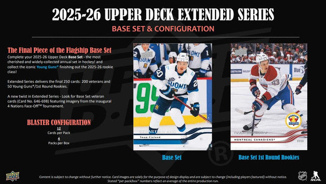2025-26 Upper Deck Extended Series Hockey Blaster Box