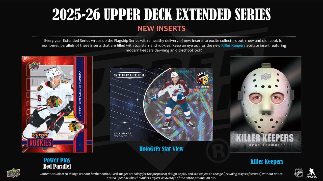 2025-26 Upper Deck Extended Series Hockey Hobby Box